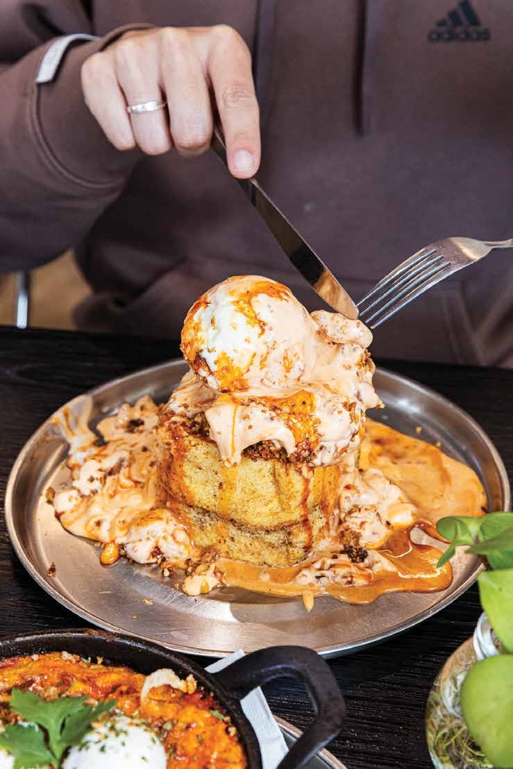 Thai tea French toast